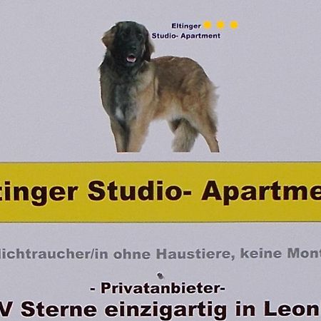 Eltinger Studio Apartment Leonberg Exterior foto