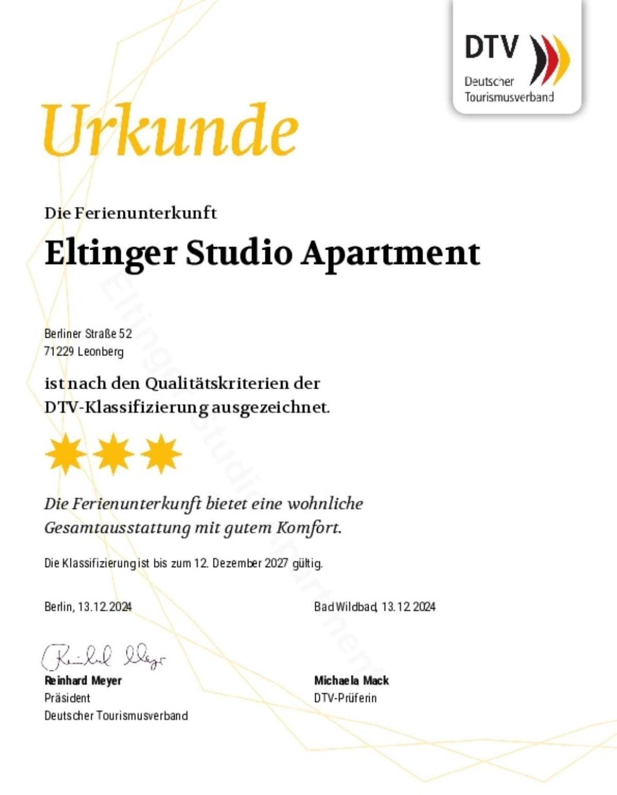 Eltinger Studio Apartment Leonberg Exterior foto